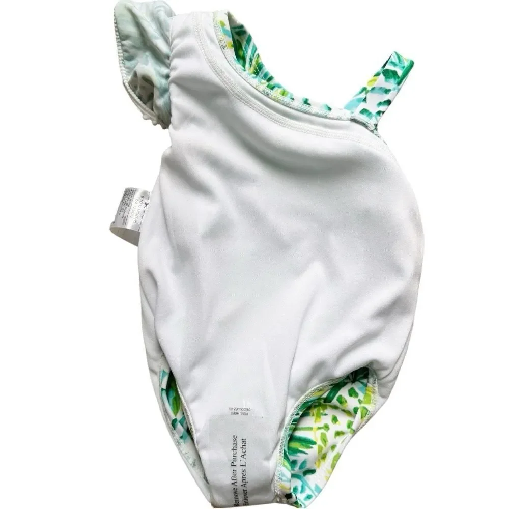 Janie and Jack Baby Pineapple Ruffle One Piece Bathing Suit. 6-12 Months. NWOT. - Picture 4 of 10